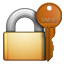 closed lock with key
