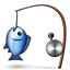 fishing pole and fish